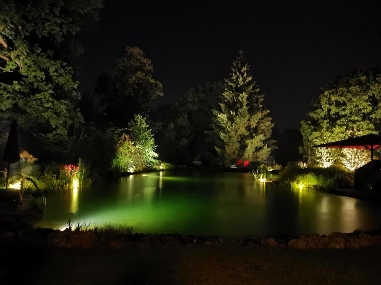 Romantic Wooden Lodge,Sauna,Schwimmteich,Alleinstehend,Absolut Ruhig Hessisch Oldendorf Eksteriør billede